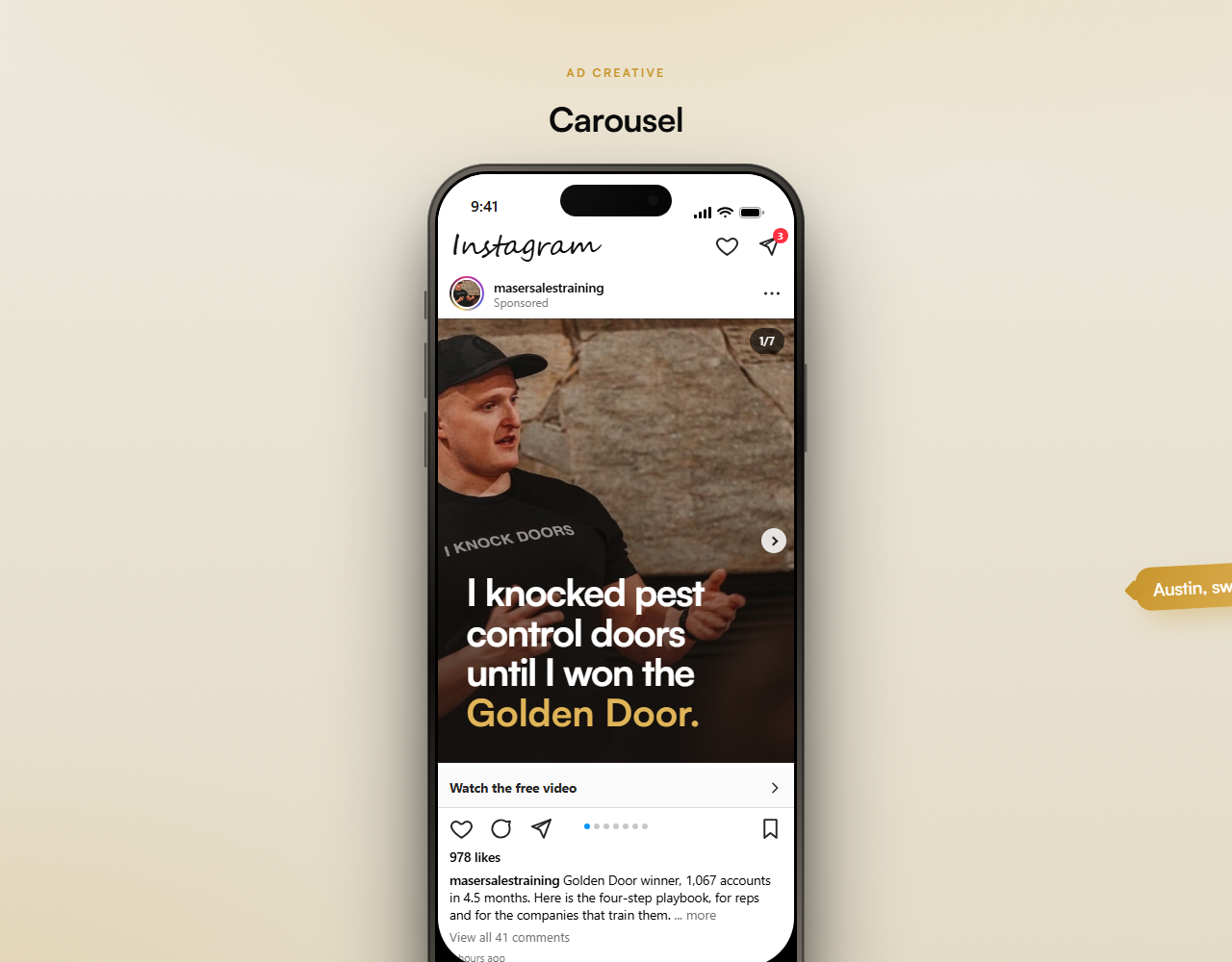 Instagram carousel preview